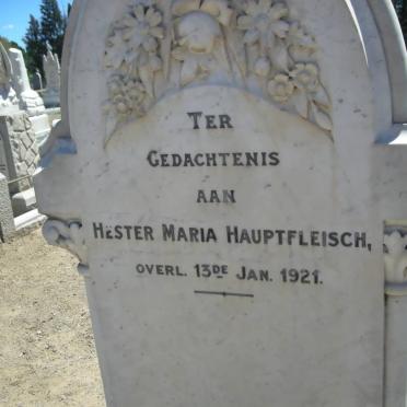 HAUPTFLEISCH Hester Maria -1921