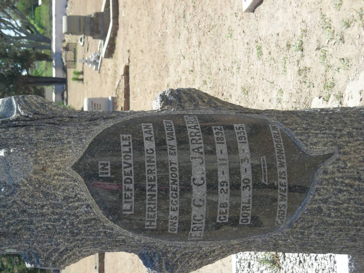 JARRARD Eric G. C. 1892-1935