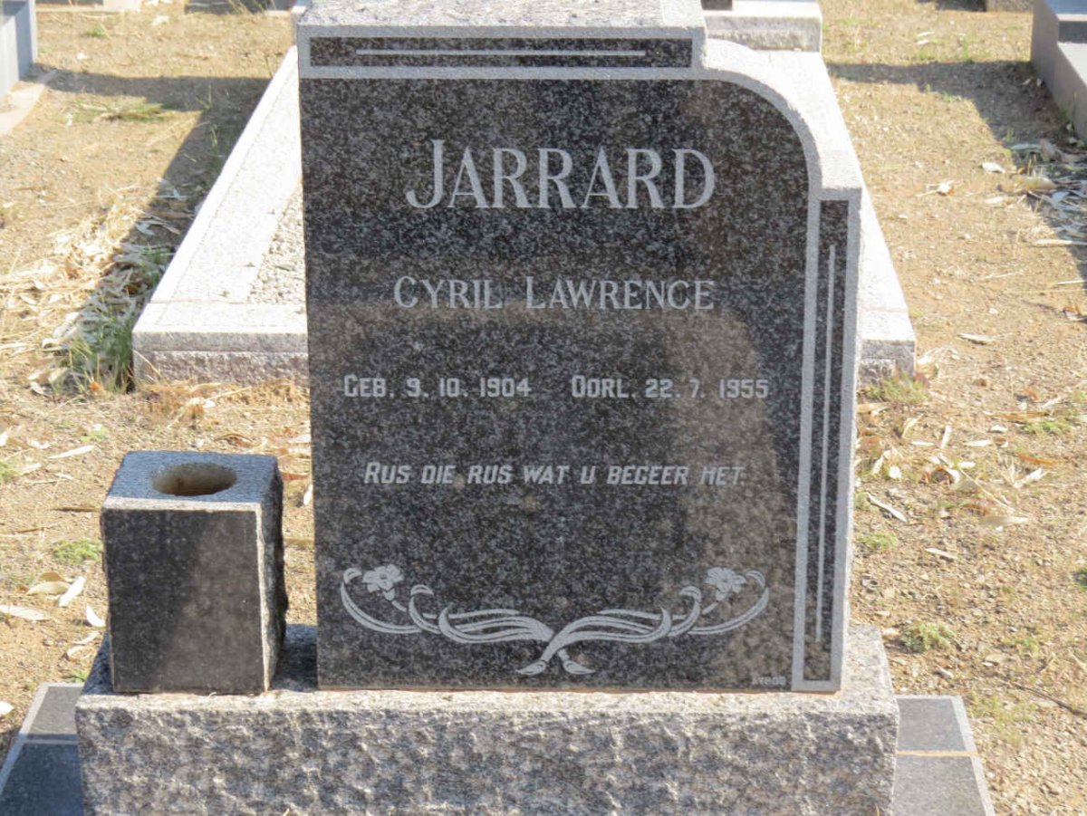 JARRARD Cyril Lawrence 1904-1955