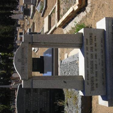 MERWE Hendrik Schalk, van der 1893-1944