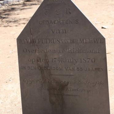 MERWE David Petrus, van der -1870