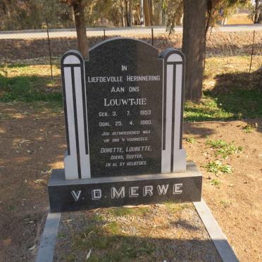 MERWE Louwtjie, v.d. 1953-1980