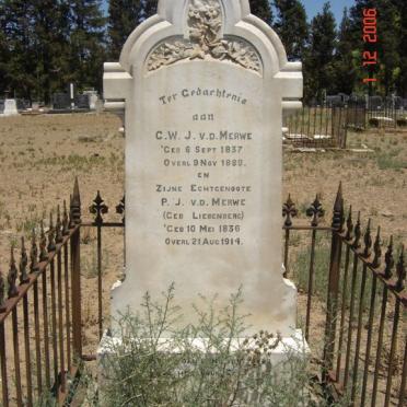 MERWE C.W.J., van der 1837-1889 &amp; P.J. LIEBENBERG 1836-1914