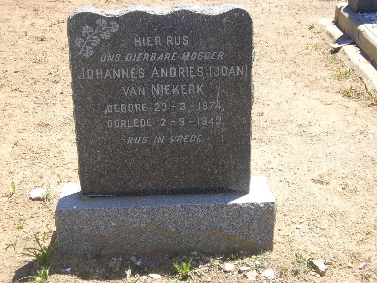 NIEKERK Johannes Andries, van 1874-1943