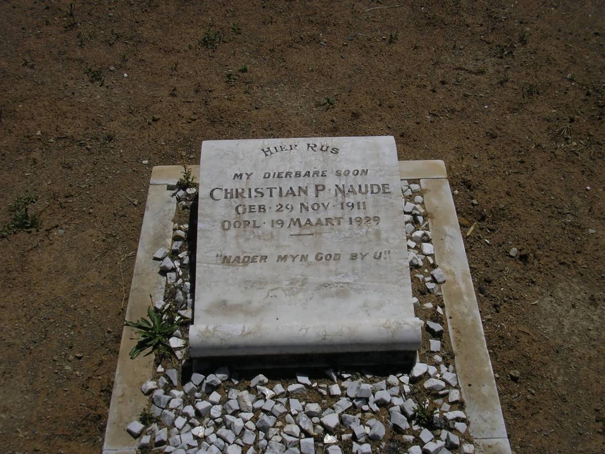 NAUDE Christian P. 1911-1929