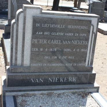 NIEKERK Pieter Carel, van 1878-1964