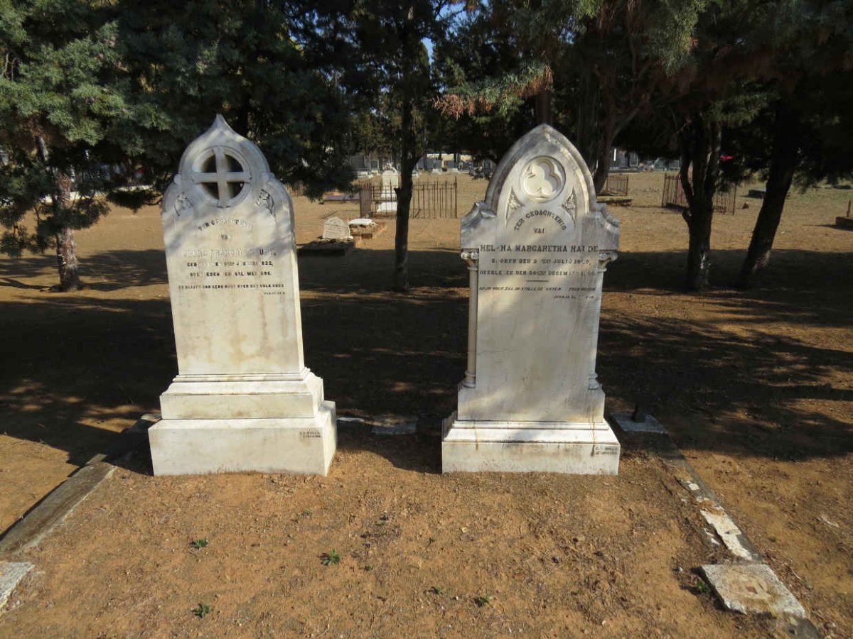 NAUDE Charl Francois 1822-1896 &amp; Helena Margaretha 1829-1900