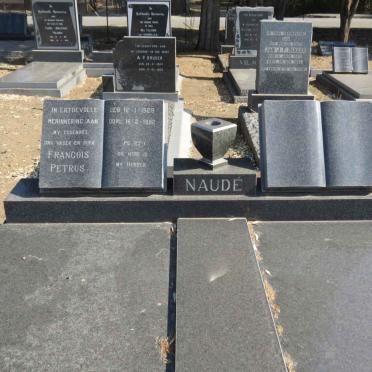 NAUDE Francois Petrus 1929-1992