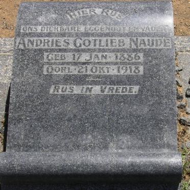 NAUDE Andries Gotlieb 1886-1918