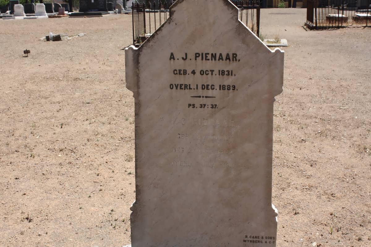 PIENAAR A.J. 1831-1889 &amp; J.C. ROSSOUW 1834-1913
