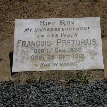 PRETORIUS Francois 1885-1918