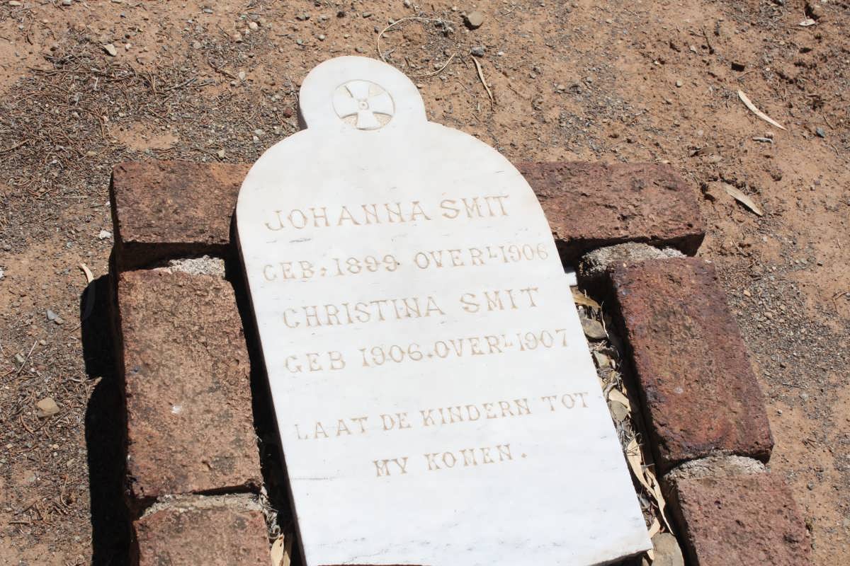 SMIT Johanna 1899-1906 :: SMIT Christina 1906-1907