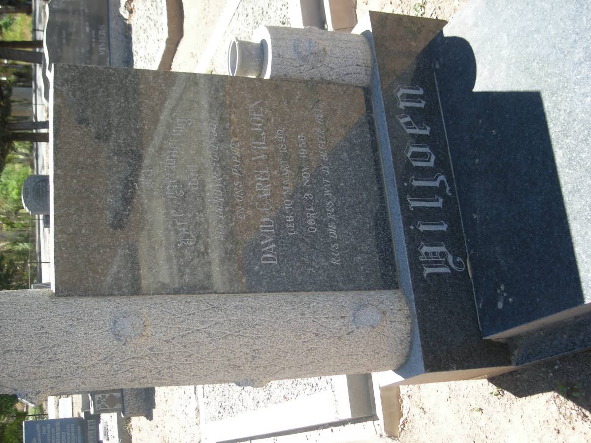 VILJOEN David Carel 1890-1956