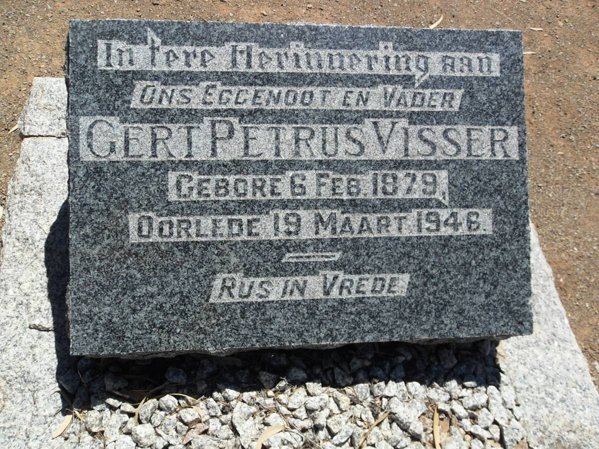 VISSER Gert Petrus 1879-1946