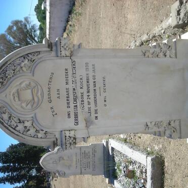 VILLIERS Gerbregta Christina, de nee KOCK -1930