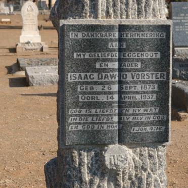 VORSTER Isaac Dawid 1873-1937 &amp;  Aletta Sophia BOTHA 1880-1966