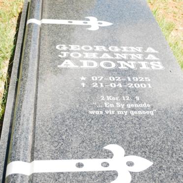 ADONIS Georgina Johanna 1925-2001