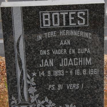 BOTES Jan Joachim 1893-1961