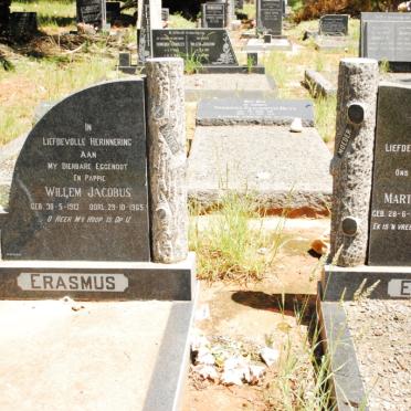 ERASMUS Willem Jacobus 1913-1965 &amp; Martha Susanna 1920-1975 