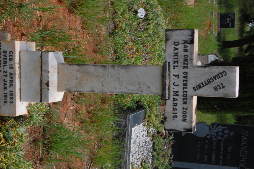 MARAIS Daniel F.J. 1883-1915