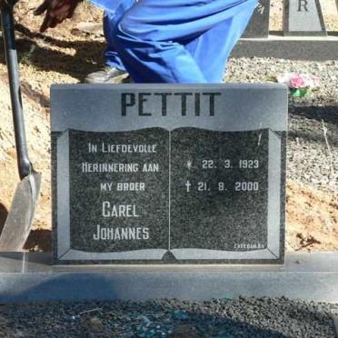 PETTIT Carel Johannes 1923-2000