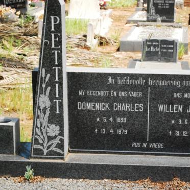 PETTIT Domenick Charles 1899-1979 &amp; Willem Joachim 1903-1983