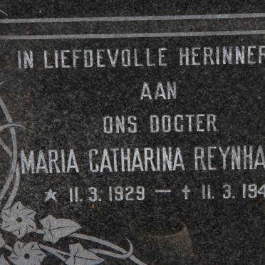 REYNHARDT Maria Catharina 1929-1947