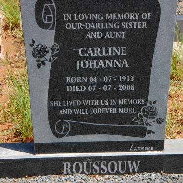 ROUSSOUW Carline Johanna 1913-2008