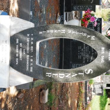 STANDER Martjan Hendrik 1937-1990