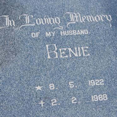 SICKLES Benie 1922-1988