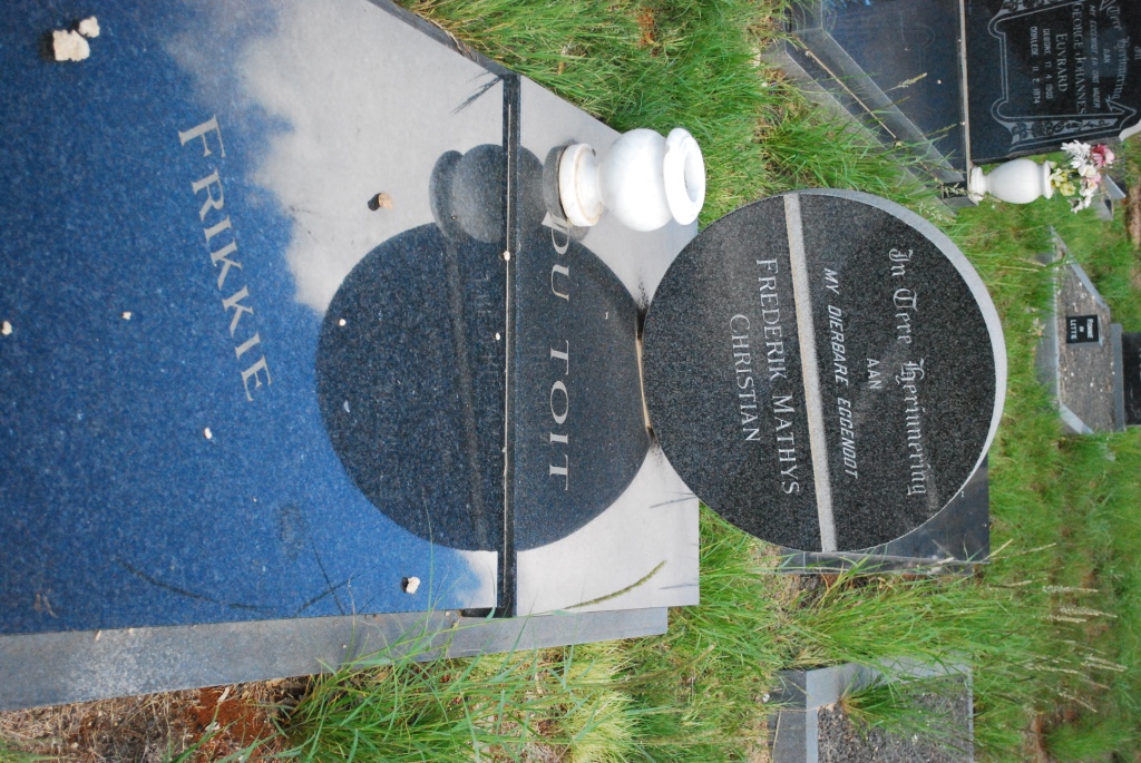TOIT Frederik Mathys Christian, du