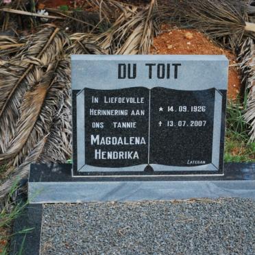 TOIT Magdalena Hendrika, du 1926-2007