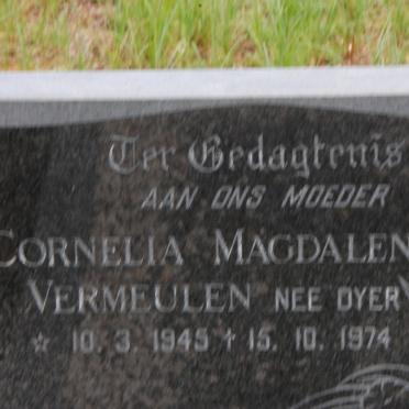 VERMEULEN Magdalena nee DYER 1945-1974