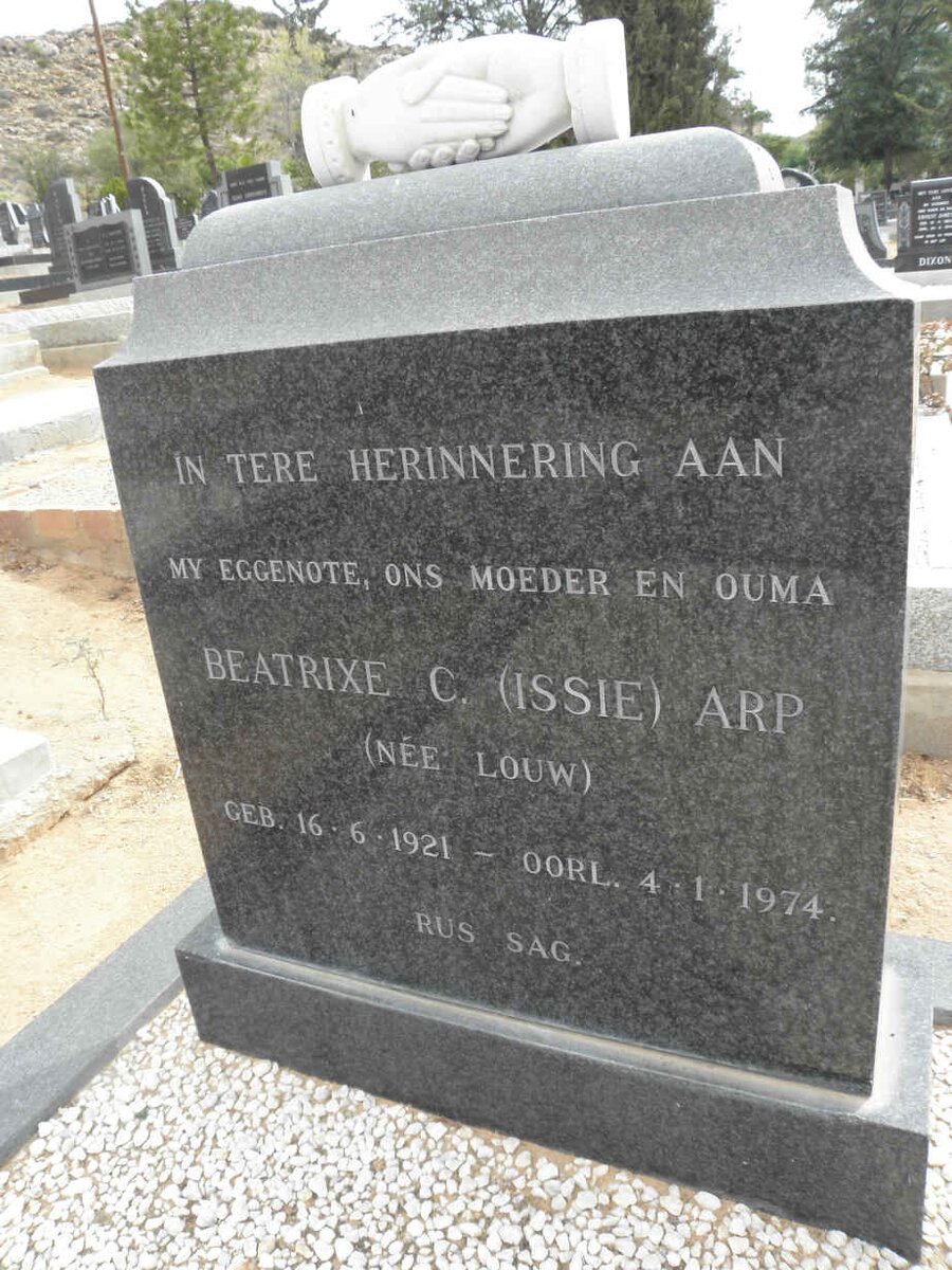 ARP Beatrixe C. nee LOUW 1921-1974
