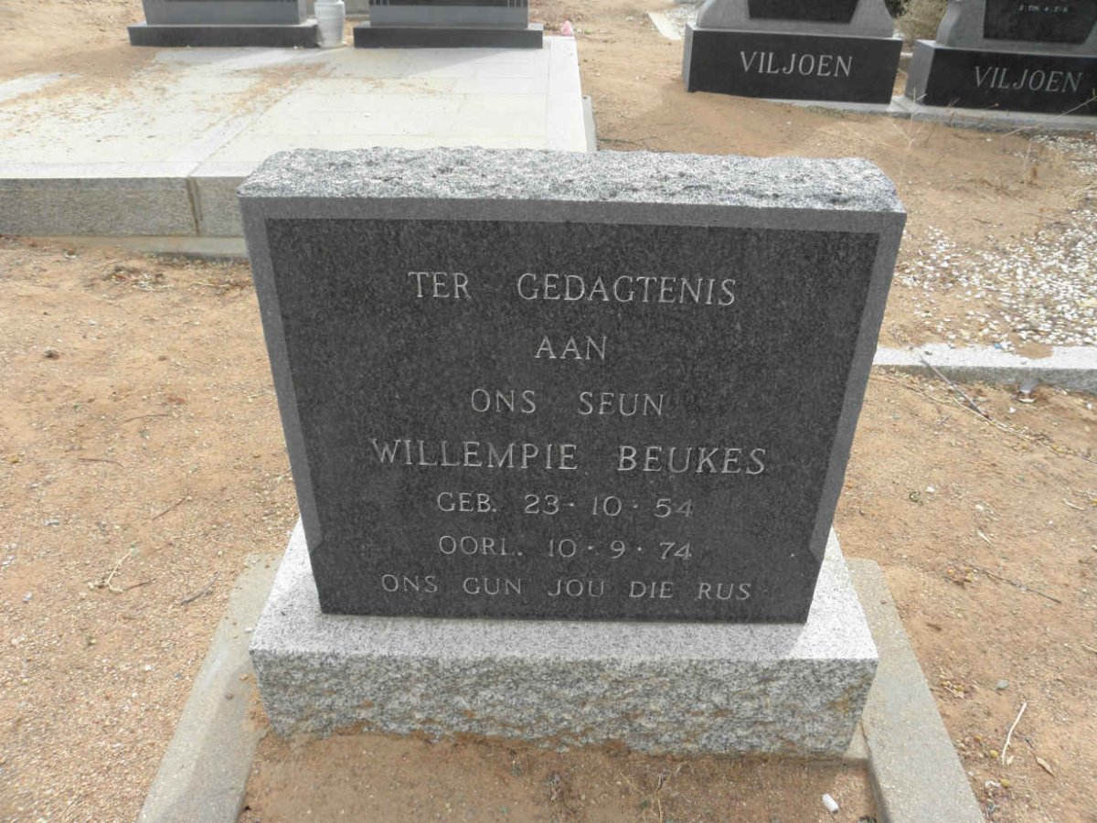 BEUKES Willempie 1954-1974
