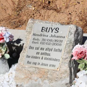 BUYS Hendrina Johanna 1931-2008