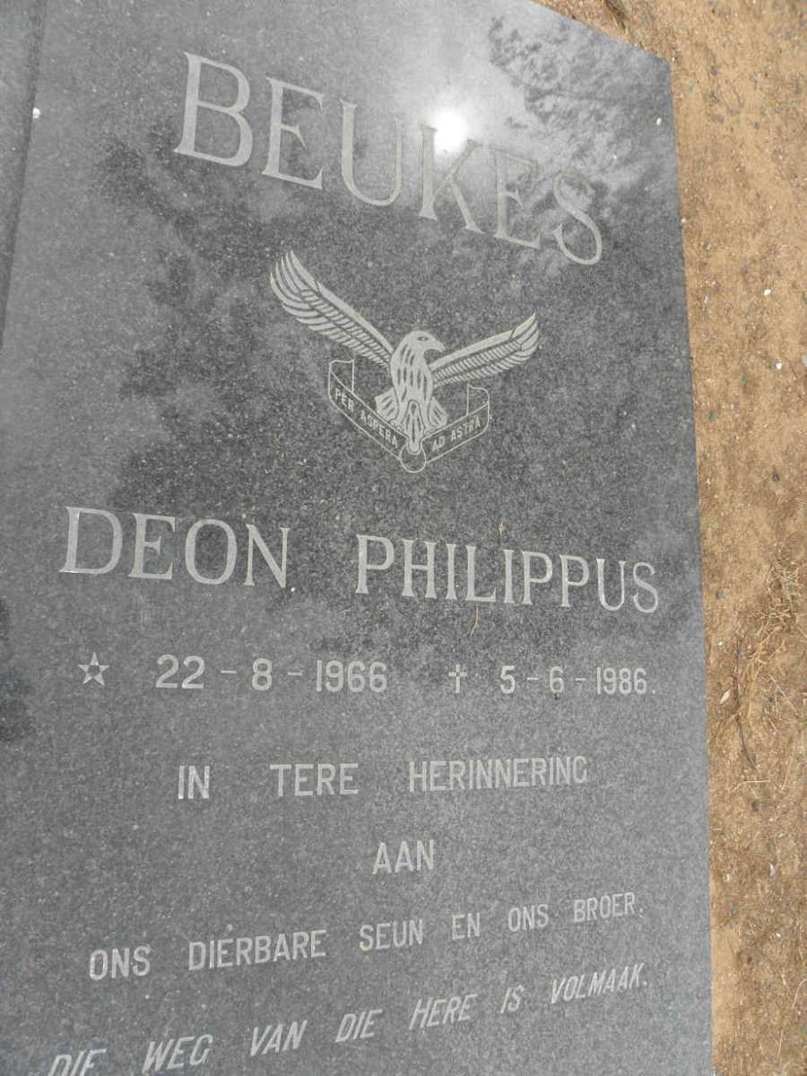 BEUKES Deon Philippus 1966-1986