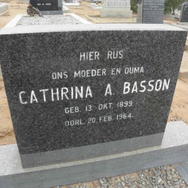 BASSON Cathrina A. 1899-1964