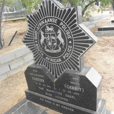 COETZEE Gerrit 1961-1995