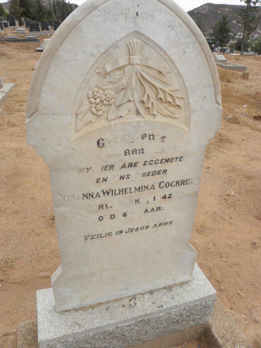 COCKRELL Johanna Wilhelmina -1942