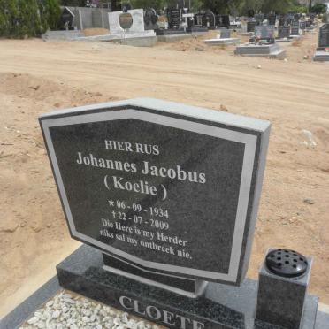 CLOETE Johannes Jacobus 1934-2009