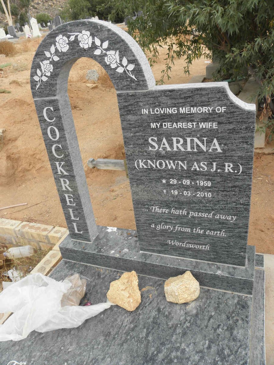 COCKRELL Sarina 1959-2010