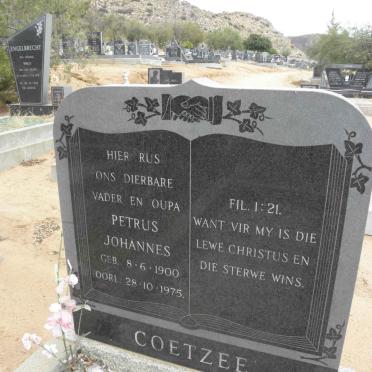 COETZEE Petrus Johannes 1900-1975 &amp; Aletta Catharina 1904-1973