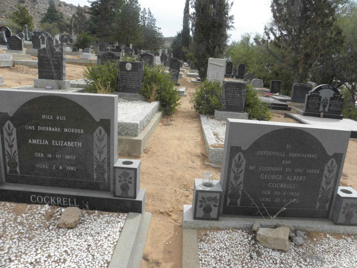 COCKRELL George Albert 1904-1972 &amp; Amelia Elizabeth 1903-1982