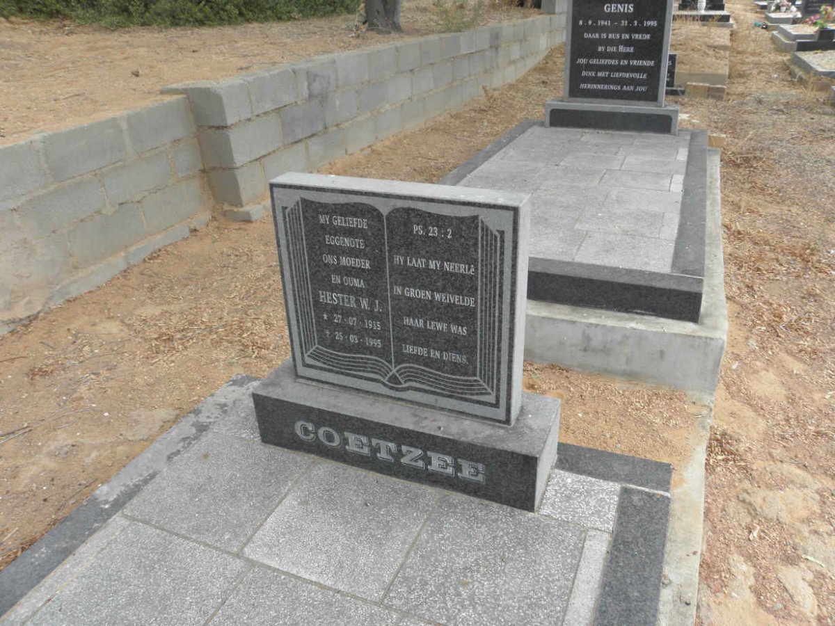 COETZEE Hester W.J. 1915-1995