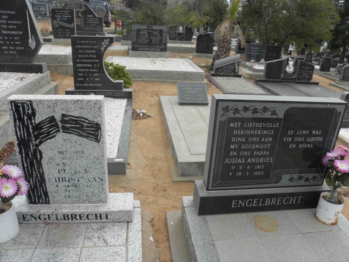 ENGELBRECHT Josias Andries 1913-1983 :: ENGELBRECHT Pieter Christiaan 1974-