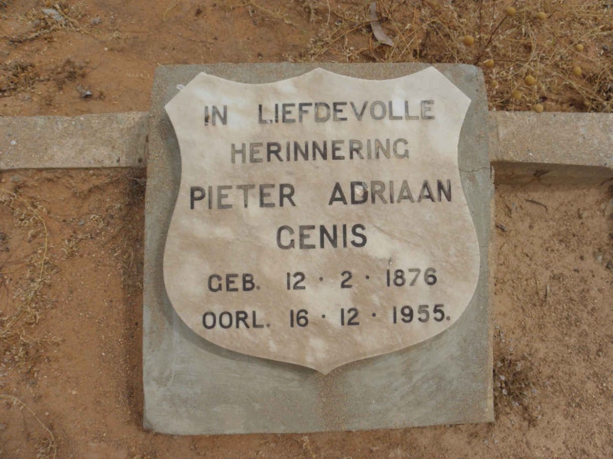 GENIS Pieter Adriaan 1876-1955