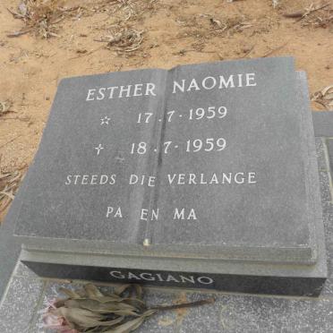 GAGIANO Esther Naomie 1959-1959