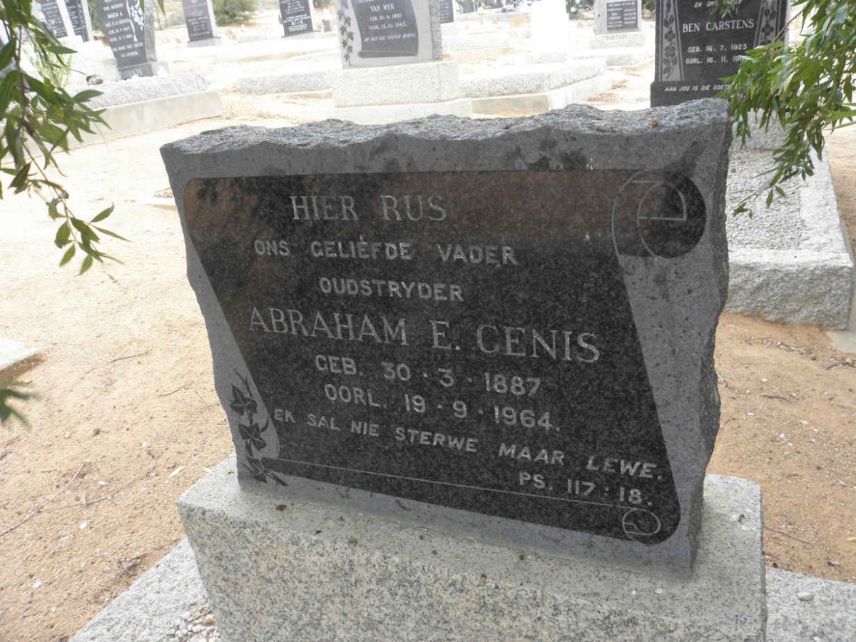 GENIS Abraham E. 1887-1964