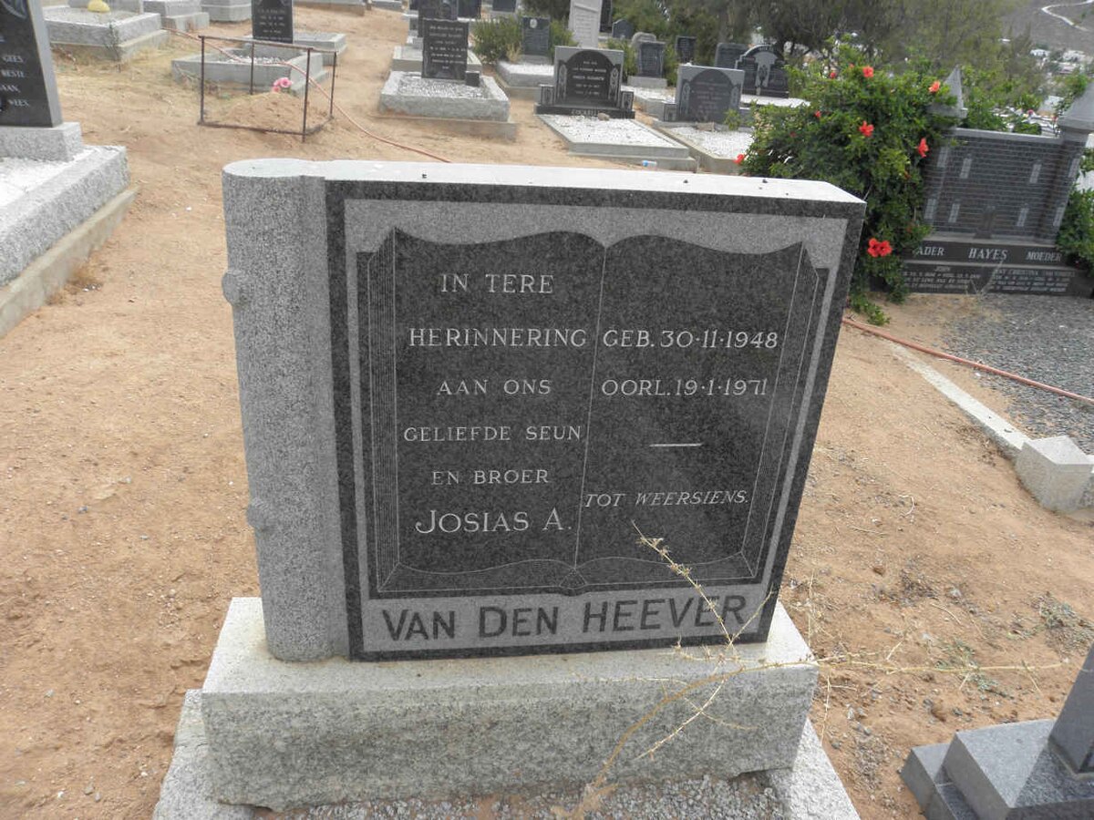 HEEVER Josias A., van den 1948-1971
